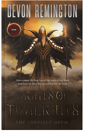 Pre Made Book Cover Black Marlin