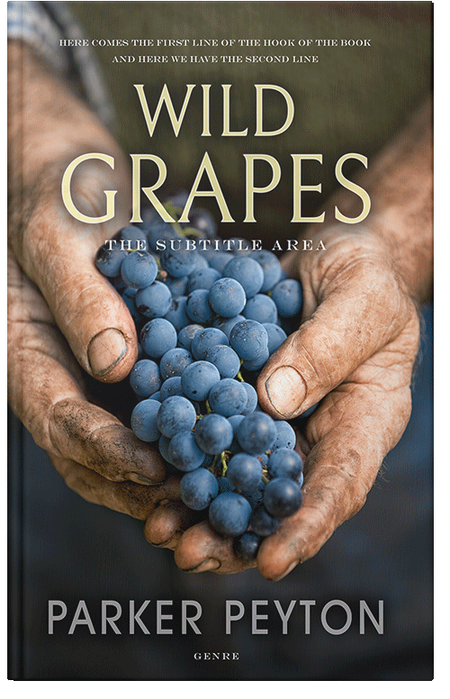 Front view of Tan #7666 - Premade Literary Fiction Book Cover