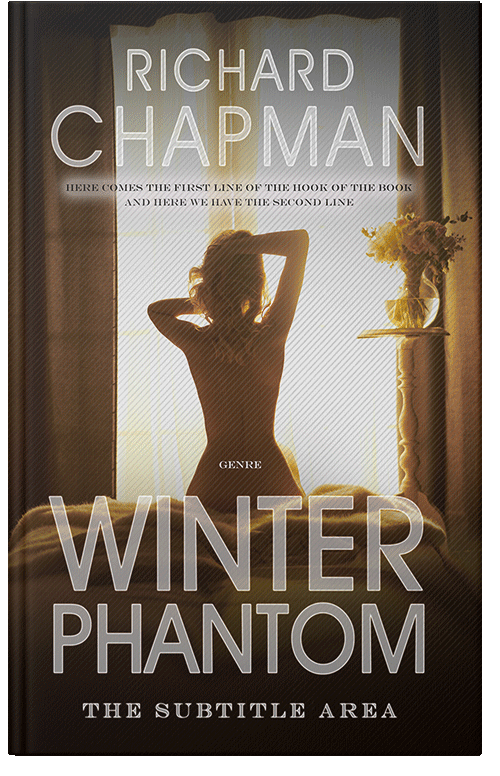 Front view of Premade Erotica Book Cover - Metallic Bronze