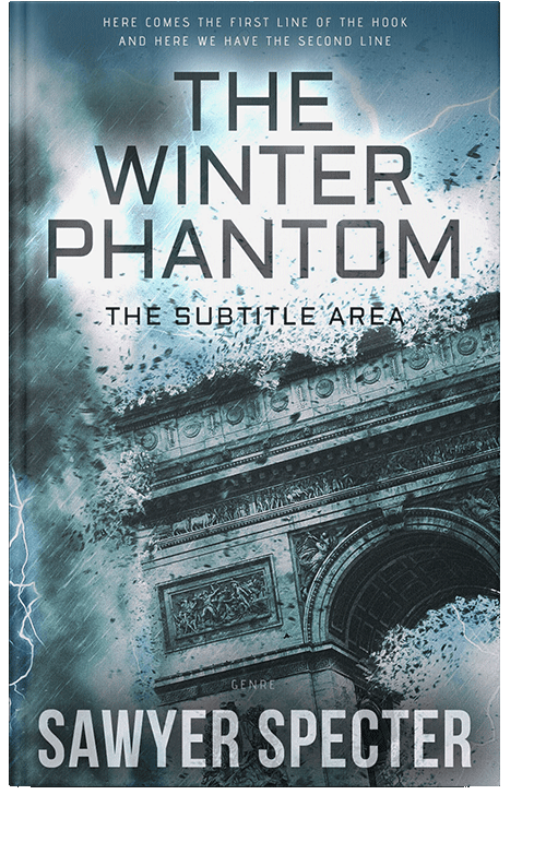 Front view of Oxford Blue #7707 - Premade Apocalyptica Book Cover