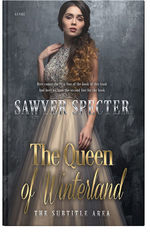 Front view of Premade Chick Lit Book Cover - Ship Gray