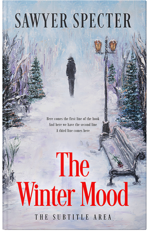 Front view of Mischka #7734 - Premade Romance Book Cover