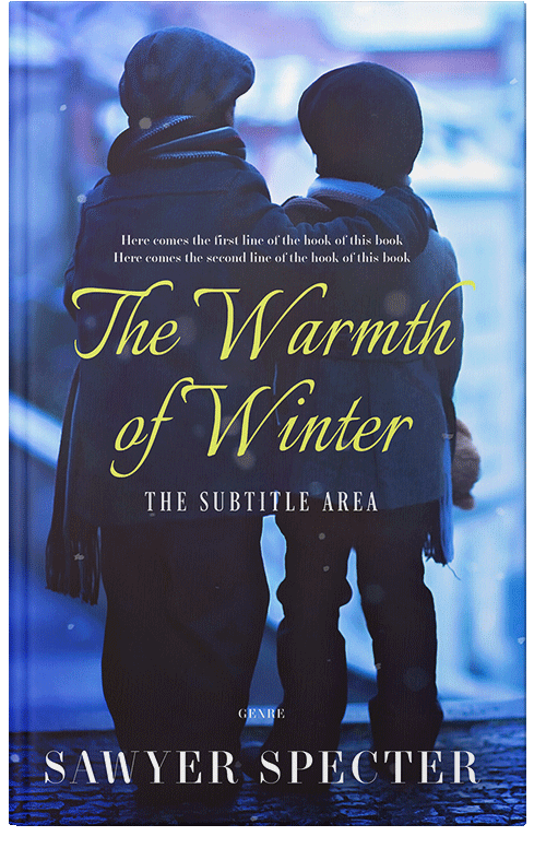 Front view of Steel Gray #7739 - Premade Literary Fiction Book Cover