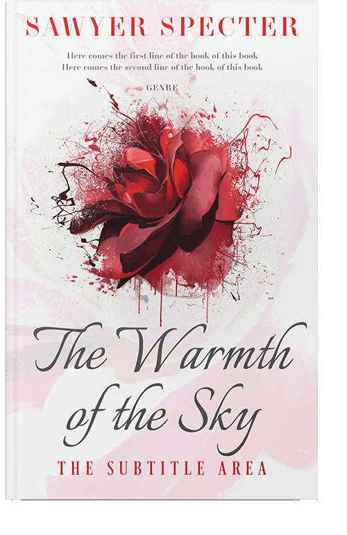 Front view of Soft Peach #7745 - Premade Poetry Book Cover