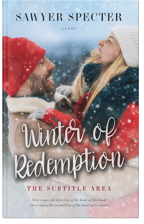 Front view of Premade Romance Book Cover - Pale Slate