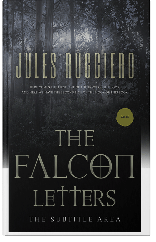 Front view of Premade Mystery & Thriller & Suspense Book Cover - Woodsmoke