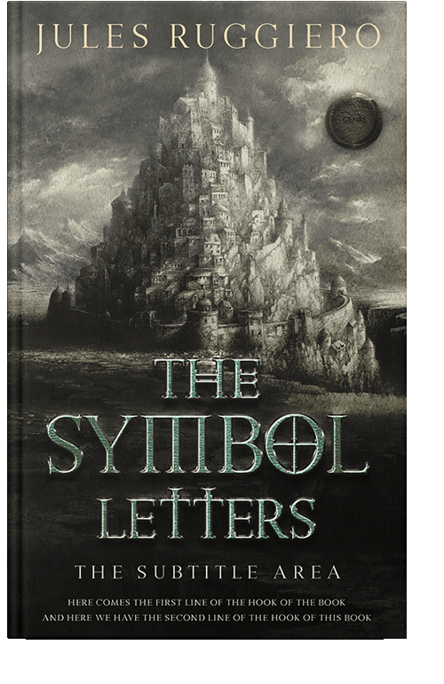 Front view of Dune #7803 - Premade Fantasy Book Cover