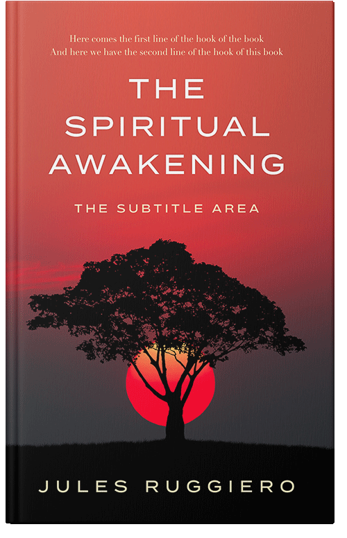 Front view of Premade Nature Book Cover - Thunder