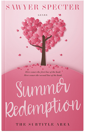 Pre Made Book Cover Deep Blush