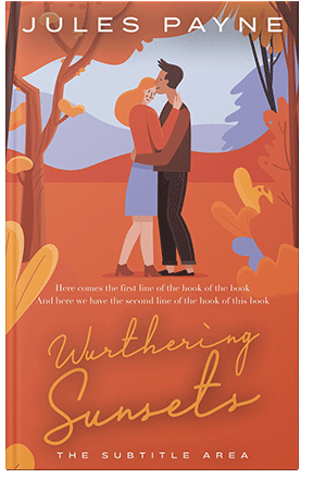 Pre Made Book Cover Red Damask