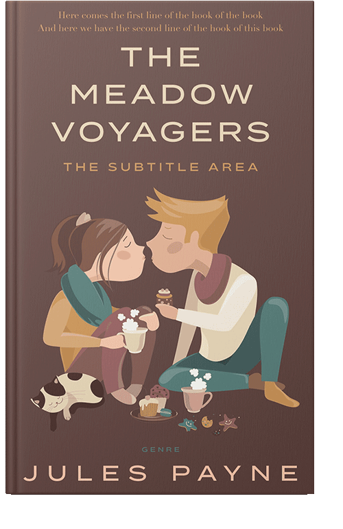 Front view of Ferra #7858 - Premade Romance Book Cover