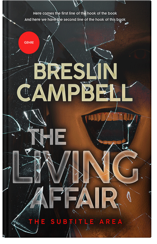 Front view of Old Rose #7883 - Premade Horror Book Cover