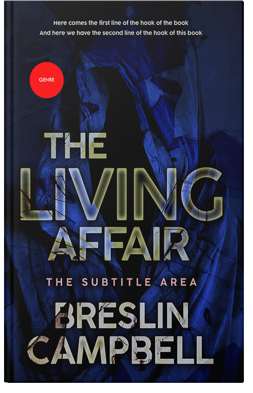 Front view of Premade Mystery & Thriller & Suspense Book Cover - Ebony