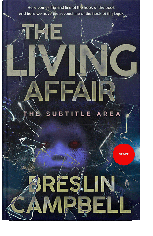 Front view of Mirage #7886 - Premade Horror Book Cover