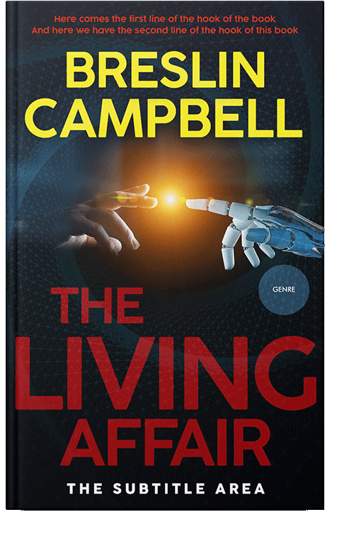 Front view of Ochre #7898 - Premade Apocalyptica Book Cover