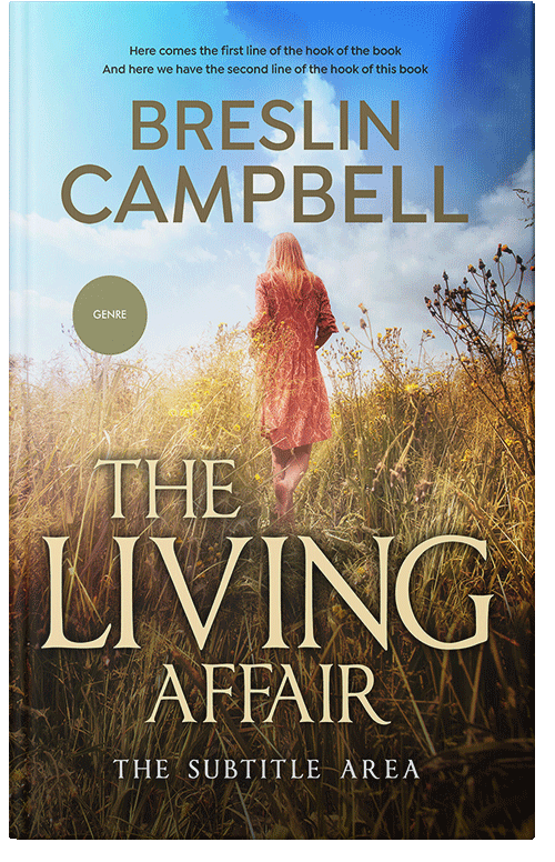 Front view of Celeste #7900 - Premade Romance Book Cover