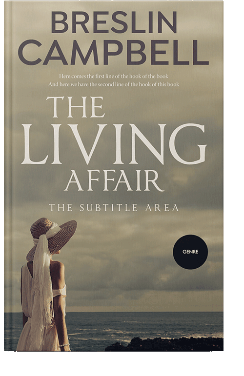 Front view of Pale Oyster #7902 - Premade Romance Book Cover