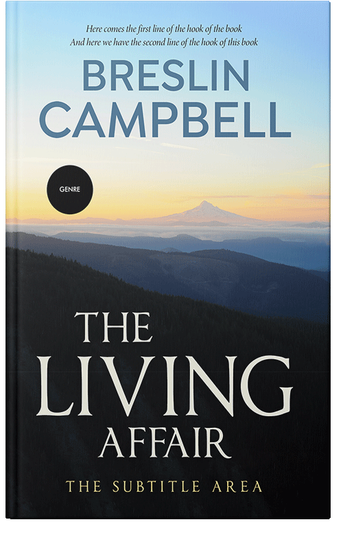 Front view of Premade Nature Book Cover - Bunker