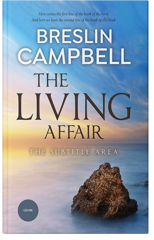 Front view of Premade Nature Book Cover - Swirl