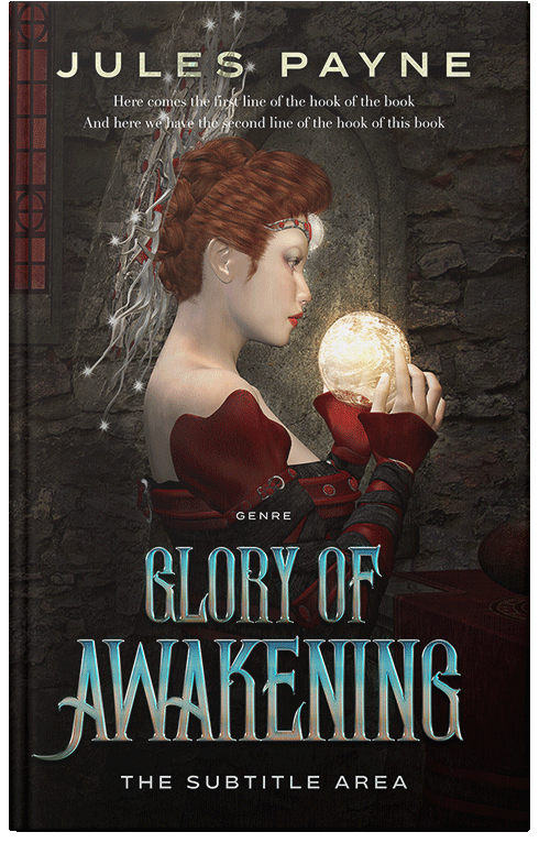 Front view of Night Rider #7960 - Premade Fantasy Book Cover