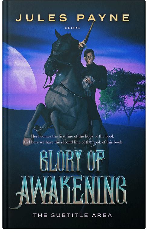 Front view of Black Pearl #7962 - Premade Historical Book Cover