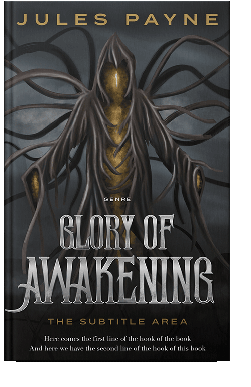 Front view of Shark #7966 - Premade Fantasy Book Cover | BookCoverZone