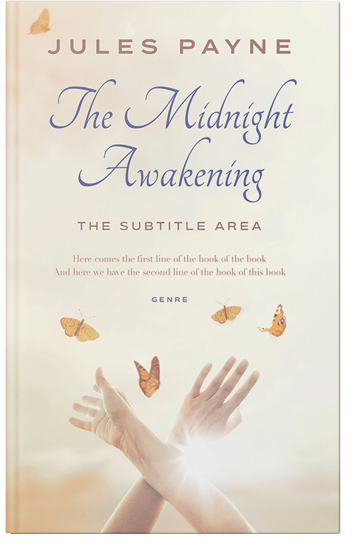 Front view of Premade Fantasy Book Cover - White Linen