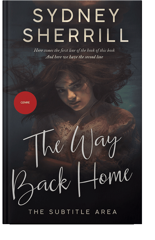 Front view of Thunder #7985 - Premade Surreal Book Cover