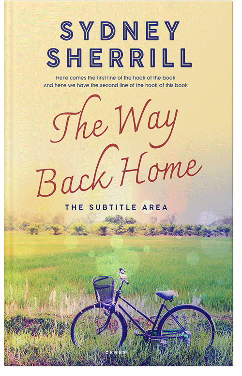 Front view of Premade Literary Fiction Book Cover - Hampton