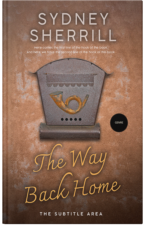 Front view of Roman Coffee #7996 - Premade Literary Fiction Book Cover