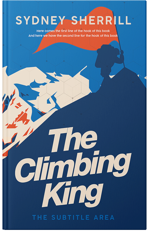 Front view of Premade Sports & Fitness Book Cover - Deep Sapphire