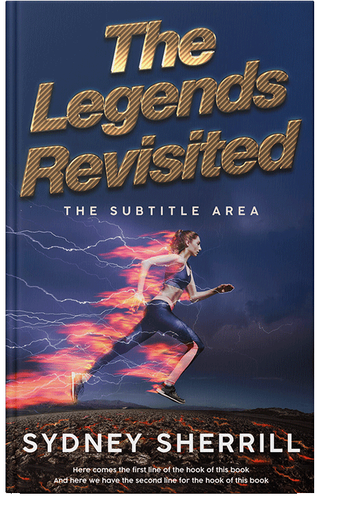 Front view of Cloud Burst #8007 - Premade Surreal Book Cover