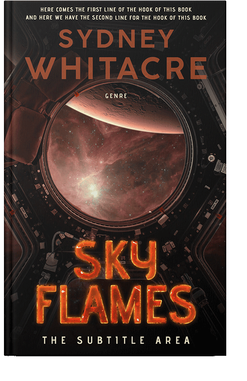 Front view of Santa Fe #8035 - Premade Science Fiction Book Cover