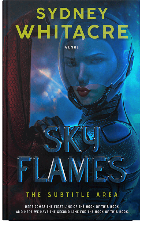 Front view of Vulcan #8037 - Premade Science Fiction Book Cover