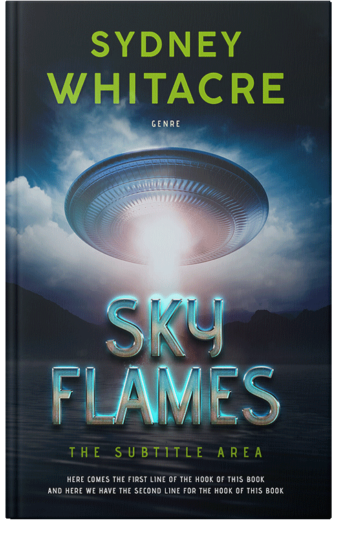 Front view of Premade Science Fiction Book Cover - Powder Ash