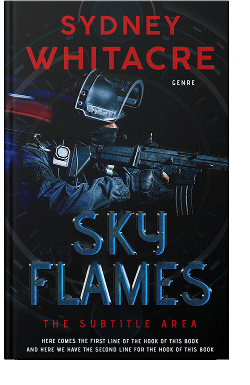 Front view of Ebony #8066 - Premade Mystery & Thriller & Suspense Book Cover