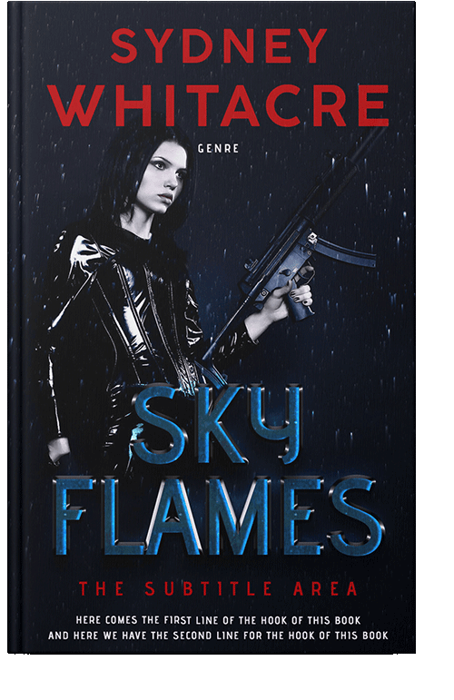 Front view of Ebony #8068 - Premade Mystery & Thriller & Suspense Book Cover