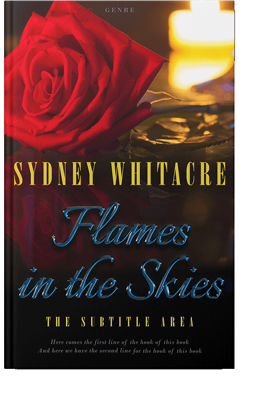 Front view of Flame Pea #8087 - Premade Romance Book Cover | BookCoverZone