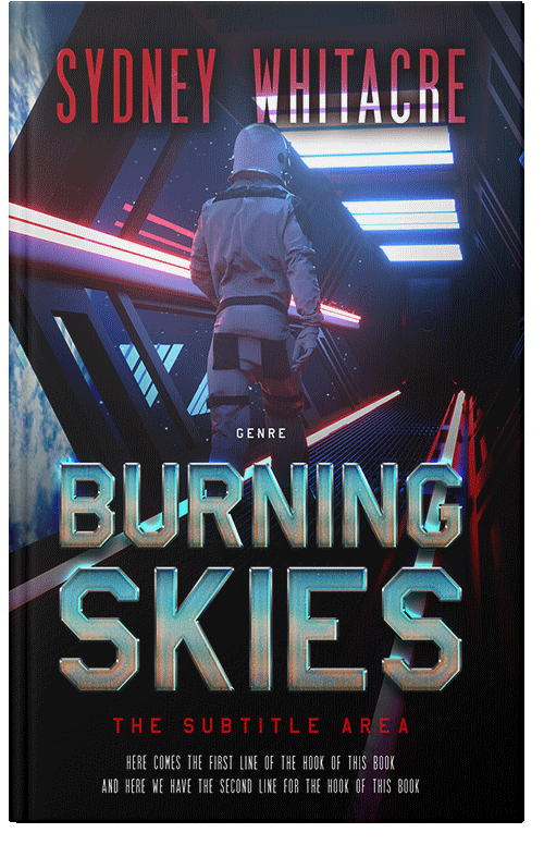 Front view of Cinder #8108 - Premade Science Fiction Book Cover