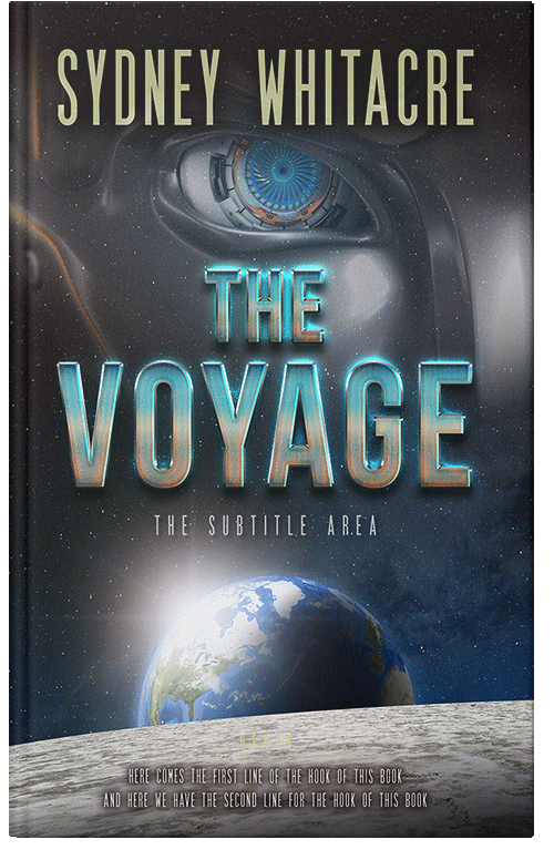 Front view of Premade Science Fiction Book Cover - Ebony Clay