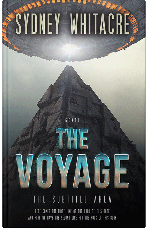 Front view of Premade Science Fiction Book Cover - Foggy Gray