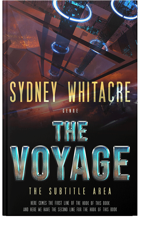 Front view of Gondola #8115 - Premade Science Fiction Book Cover