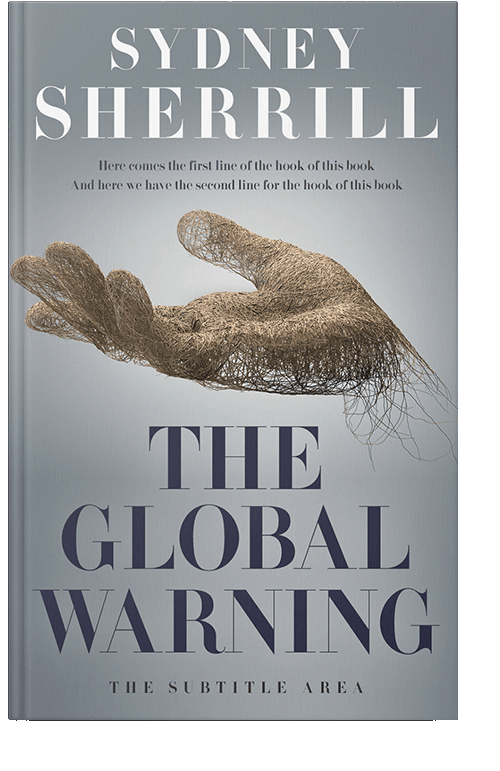 Front view of Gray Chateau #8117 - Premade Abstract Book Cover