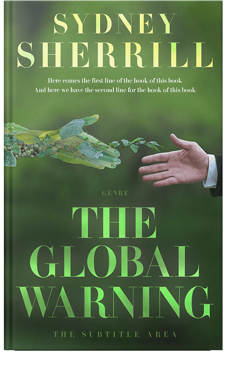 Front view of Chalet Green #8118 - Premade Politics & Law & Society Book Cover