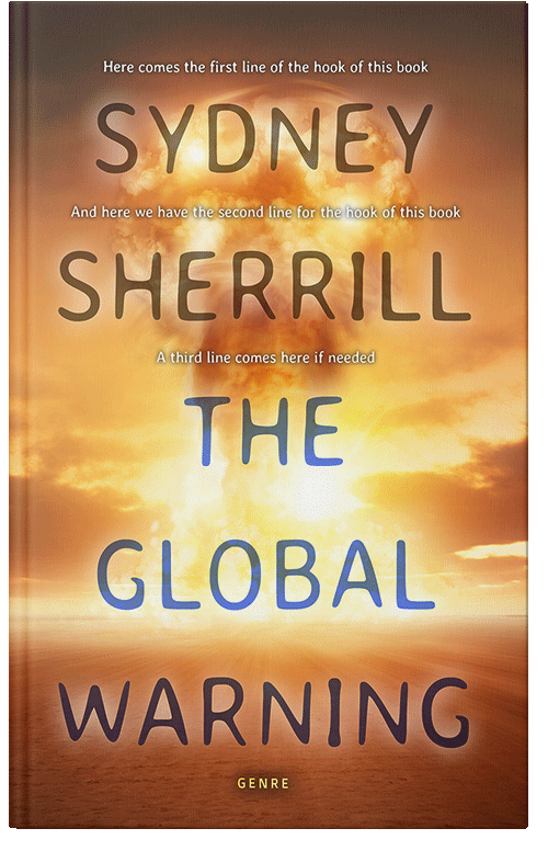 Front view of Premade Apocalyptica Book Cover - Raw Sienna