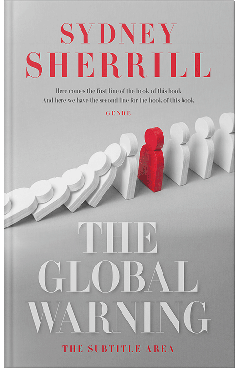 Front view of Premade Self-Improvement & Self-Help Book Cover - Silver