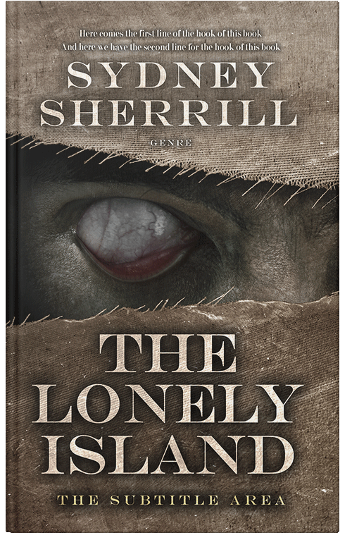 Front view of Premade Mystery & Thriller & Suspense Book Cover - Taupe