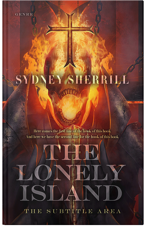 Front view of Jon #8148 - Premade Fantasy Book Cover