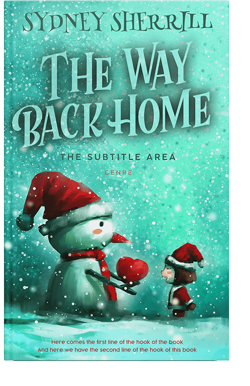 Front view of Aquamarine Blue #8161 - Premade Teen & Young Adult Book Cover