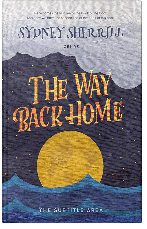 Front view of Gun Powder #8164 - Premade Abstract Book Cover